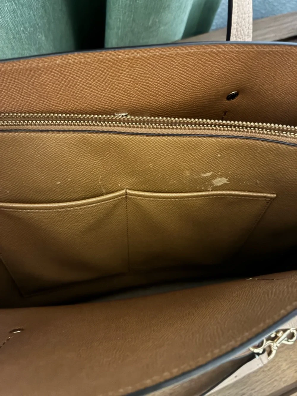 Coach Pebbled Leather Tote - Picture 7 of 11
